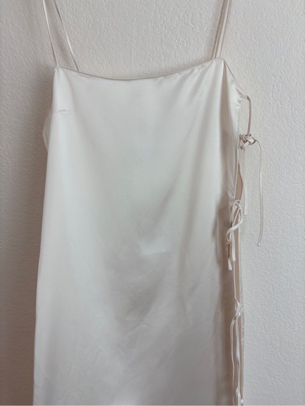 L’Academie Sleek White Tie-Side Maxi Dress - Picture 4 of 13